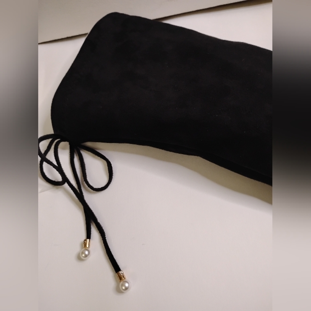 Elegant Black Over-the-Knee Boots- 3in(9cm) - Picture 7 of 13